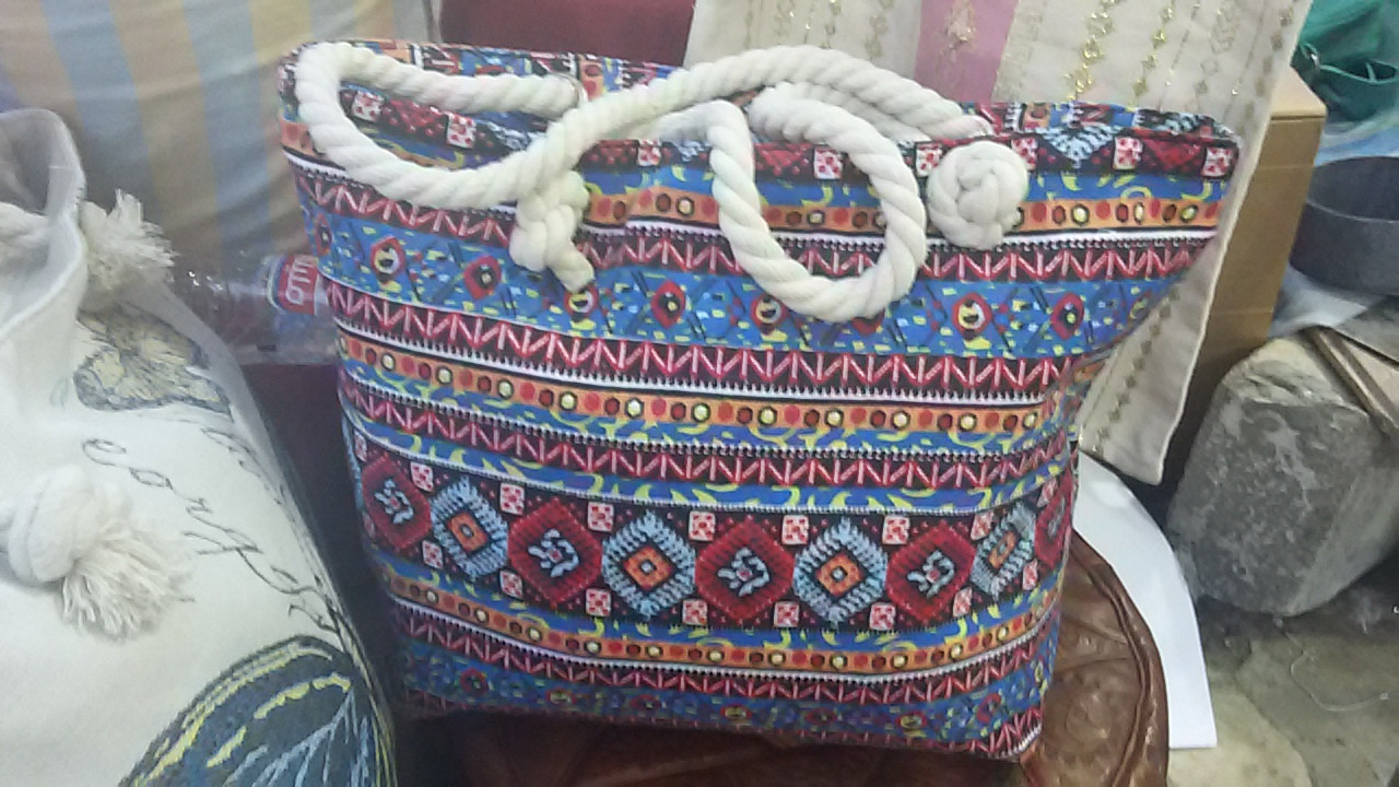 Sac couffin motif margoum