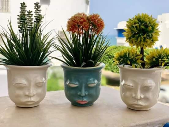 Pot visage - Artisans d'Art