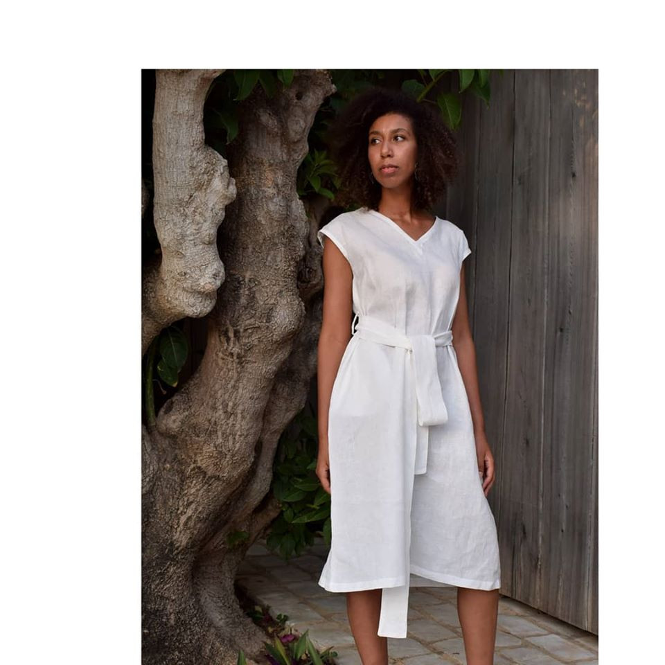 Robe en lin hotsell