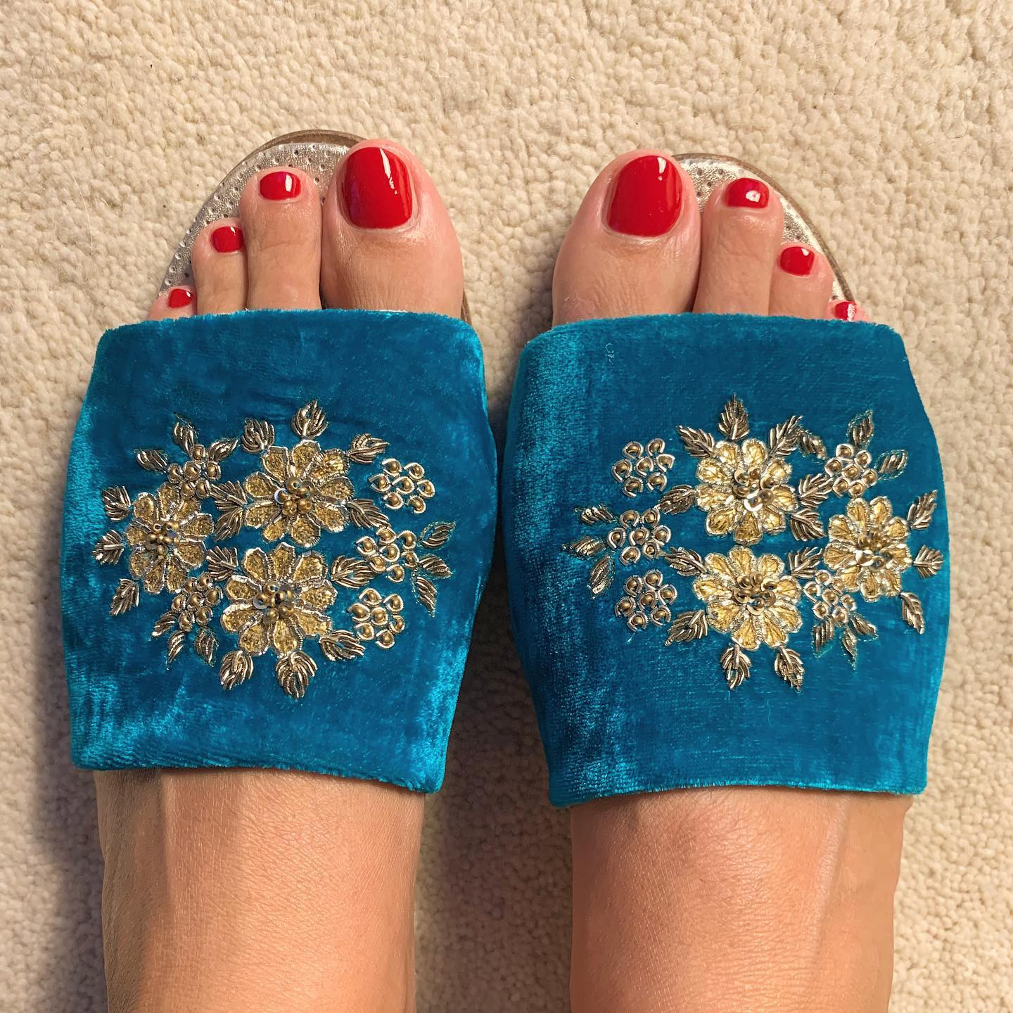Mules brodees Artisans d Art